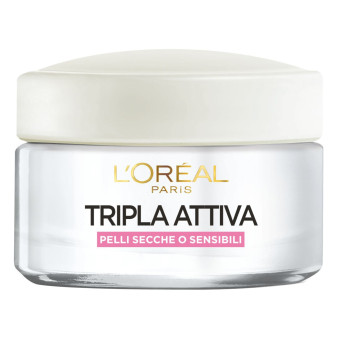 Tripla Attiva Crema Idratante Pelli Secche o Sensibili L'Oréal Paris