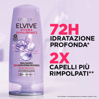 Balsamo 72H Idratazione Profonda Elvive Hydra Hyaluronic L'Oréal Paris