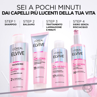 Trattamento Laminazione 5 Minuti Elvive Glycolic Gloss L'Oréal Paris