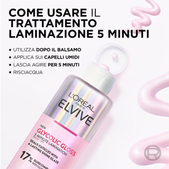 Trattamento Laminazione 5 Minuti Elvive Glycolic Gloss L'Oréal Paris