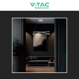 V-Tac VT-7908 Lampadario LED a Sospensione 48W SMD Dimmerabile Bianco