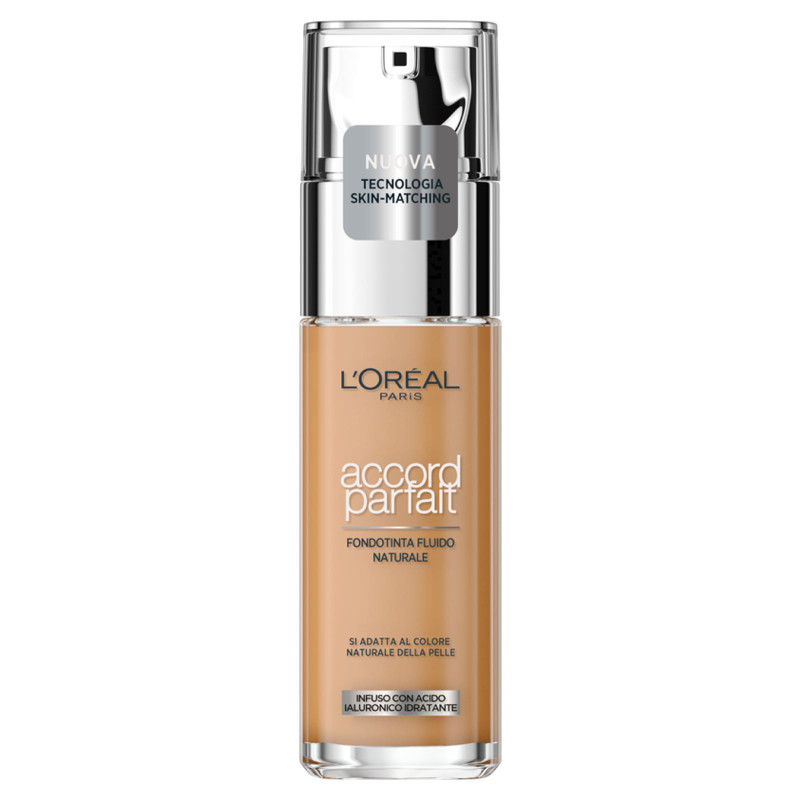 Fondotinta Fluido Accord Parfait 7.D/7.W Ambre Dore L'Oréal Paris
