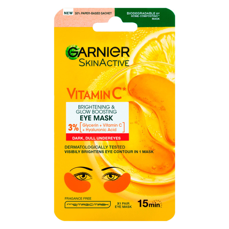 Garnier SkinActive Maschera Contorno Occhi Illuminante Vitamina C