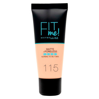Fit Me Matte & Poreless Fondotinta Liquido 115 Ivory Maybelline