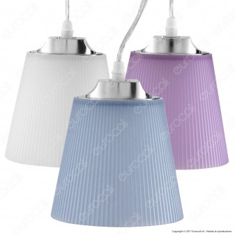 V-TAC VT-1036 Lampadario LED 7W Campana in Plastica Colorata Attacco