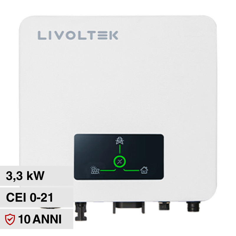 Livoltek Inverter Monofase On-Grid 3,3kW IP65 CEI 0-21