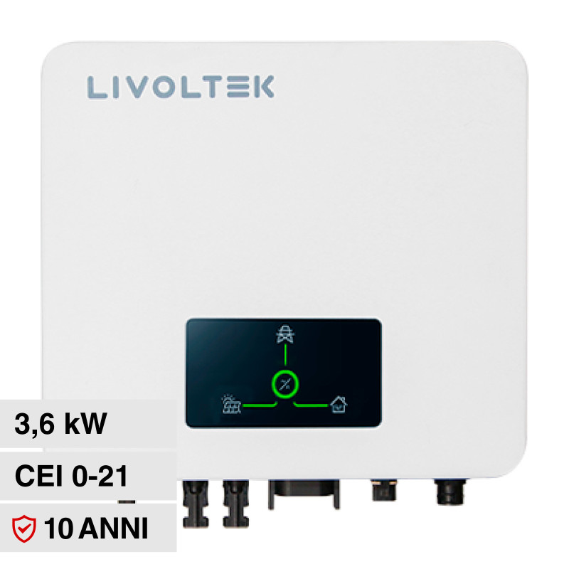 Livoltek Inverter Monofase On-Grid 3,6kW IP65 CEI 0-21