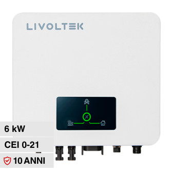 Livoltek Inverter Monofase On-Grid 6kW IP65 CEI 0-21