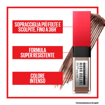 Maybelline Tattoo Brow Styling Gel Sopracciglia 262 Black Brown