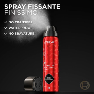 L'Oréal Paris Infaillible 3-Second Setting Mist Spray Fissante Trucco