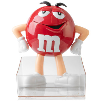 Espositore da Banco Rosso 38cm con vano Removibile e 500gr di M&M's