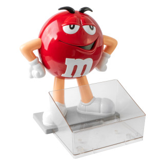 Espositore da Banco Rosso 38cm con vano Removibile e 500gr di M&M's