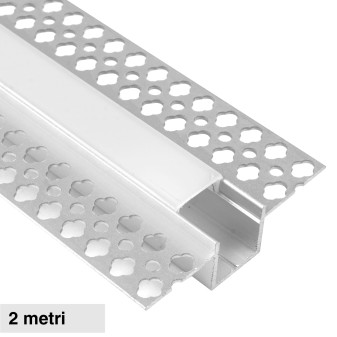 VT-8201 Profilo in Alluminio da 2m a Scomparsa per Strisce LED V-Tac