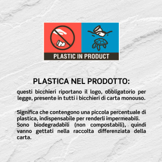 50 Bicchieri in Carta Biodegradabile Mix Happy Day Black Party 200ml