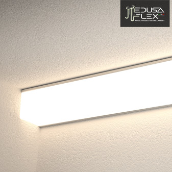 Medusaflex Cubo Copertura Opaca per Profilo Angolare in Alluminio