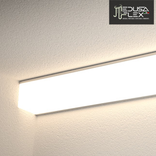 Medusaflex Cubo Copertura Opaca per Profilo Angolare in Alluminio