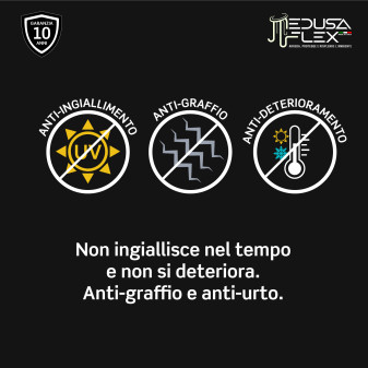 Medusaflex Cubo Copertura Satinata per Profilo Angolare in Alluminio