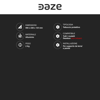 Tettuccio Protettivo per Installazione Wall box Daze