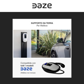 Daze Supporto da Terra in Acciaio 1 o 2 Wallbox Compatibile DazeBox