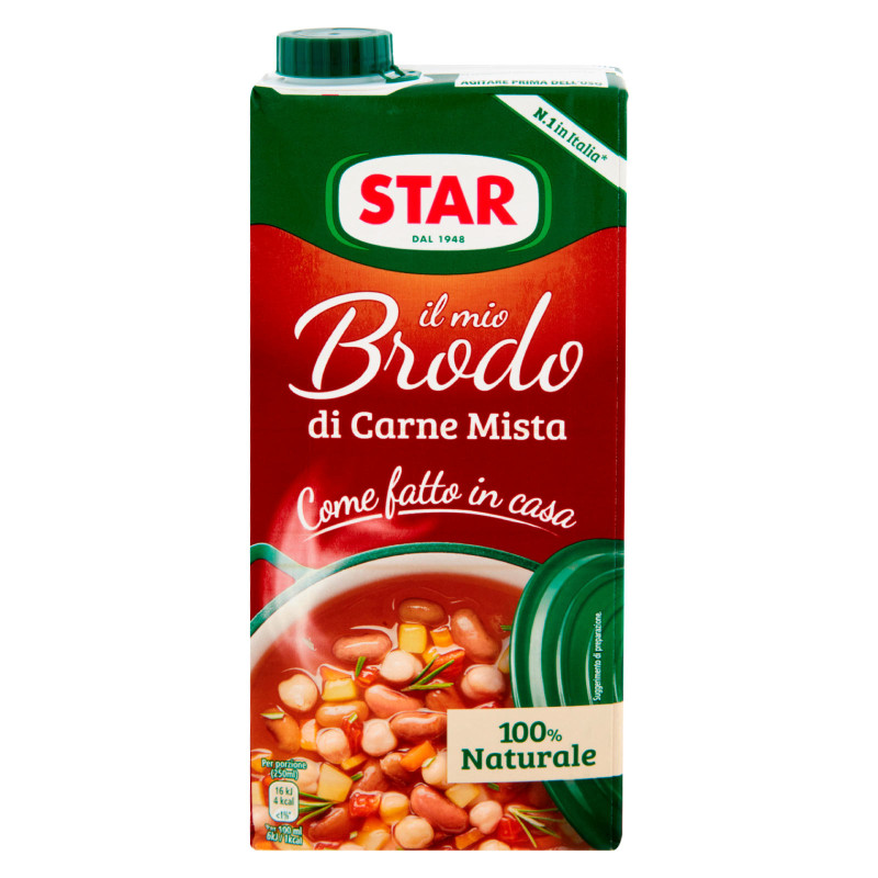 Star Il Mio Brodo di Carne Mista 100% Naturale Senza Glutine 1L