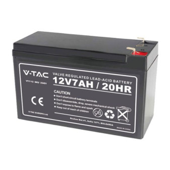 V-Tac VT-7-12 Batteria Piombo Acido 12V 7Ah - SKU 23451