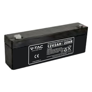 V-Tac VT-2-12 Batteria Piombo Acido 12V 2Ah - SKU 23450