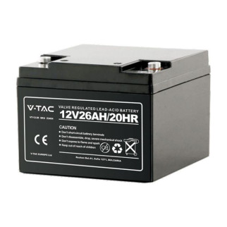 V-Tac VT-12-26 Batteria Piombo Acido 12V 26Ah - SKU 23454