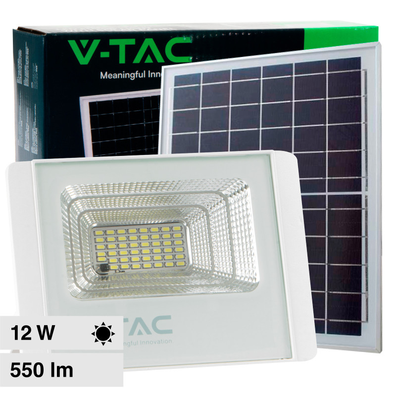 VT-25W Faro LED 12W IP65 Pannello Solare Telecomando V-Tac