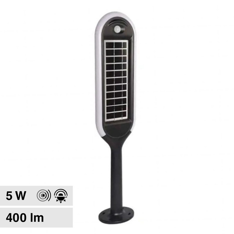 VT-945 Lampada LED Giardino 5W IP65 Sensore Pannello V-Tac