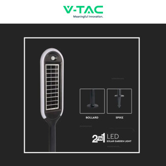 VT-945 Lampada LED Giardino 5W IP65 Sensore Pannello V-Tac