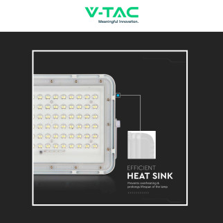 V-Tac VT-120W Faro LED 15W IP65 Bianco Pannello Solare e Telecomando