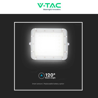 VT-40W Faro LED 6W IP65 Pannello Solare e Telecomando V-Tac