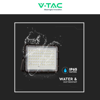 V-Tac VT-120W Faro LED 15W IP65 Nero Pannello e Telecomando