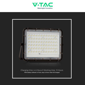 V-Tac VT-120W Faro LED 15W IP65 Nero Pannello e Telecomando