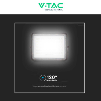 V-Tac VT-120W Faro LED 15W IP65 Nero Pannello e Telecomando