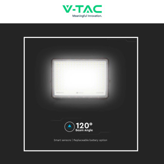 VT-240W Faro LED 30W IP65 Pannello Solare Telecomando Nero V-Tac