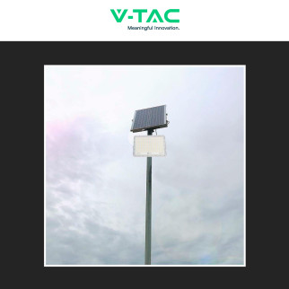 VT-240W Faro LED 30W IP65 Pannello Solare Telecomando Bianco V-Tac