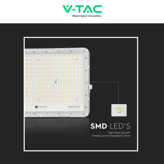VT-240W Faro LED 30W IP65 Pannello Solare Telecomando Bianco V-Tac