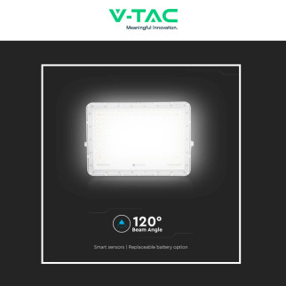 VT-240W Faro LED 30W IP65 Pannello Solare Telecomando Bianco V-Tac