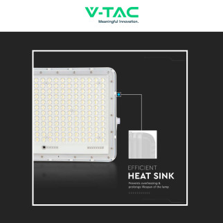 VT-240W Faro LED 30W IP65 Pannello Solare Telecomando Bianco V-Tac