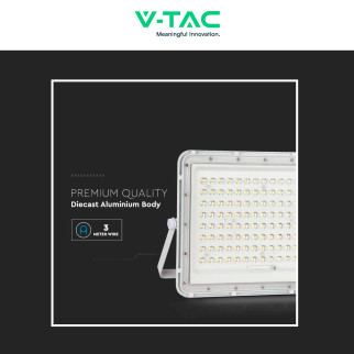 VT-180W Faro LED 20W Bianco Pannello Solare Telecomando V-Tac
