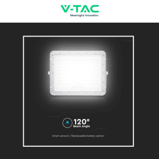 VT-180W Faro LED 20W Bianco Pannello Solare Telecomando V-Tac
