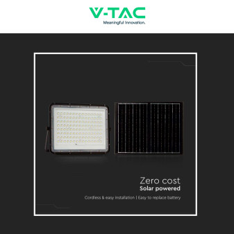 VT-180W Faro LED 20W INero P65 Pannello e Telecomando V-Tac