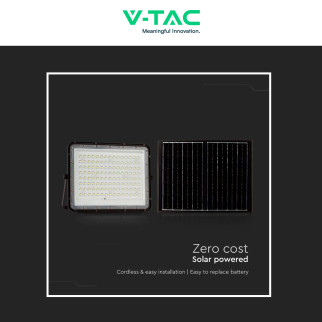 VT-180W Faro LED 20W INero P65 Pannello e Telecomando V-Tac