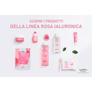 Equilibra Rosa Ialuronica Maschera Viso Tessuto Idratante Rigenerante