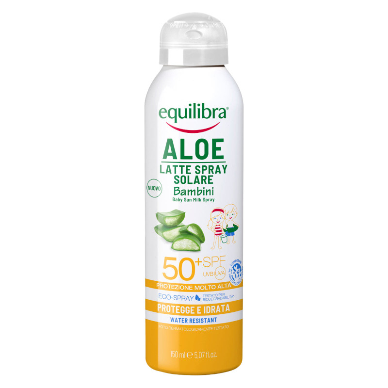 Equilibra Aloe Latte Spray Solare SPF 50+ per Bambini da 150 ml