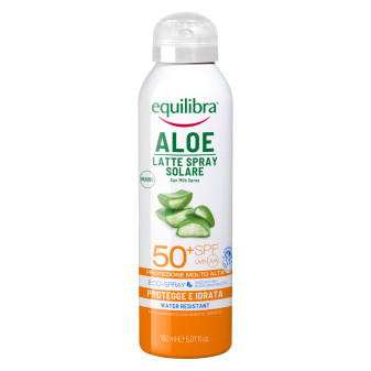 Equilibra Aloe Latte Spray Solare SPF 50+ da 150 ml