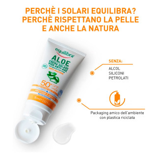 Equilibra Aloe Crema Solare Viso Anti Age SPF 50+ da 75 ml