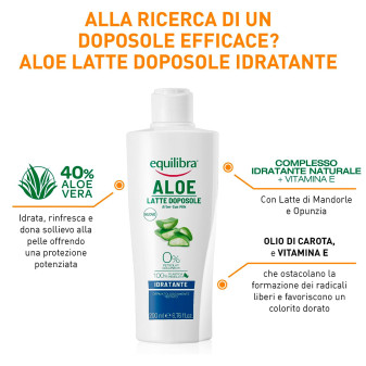 Equilibra Aloe Latte Doposole Idratante Lenitivo da 200 ml