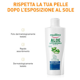 Equilibra Aloe Latte Doposole Idratante Lenitivo da 200 ml